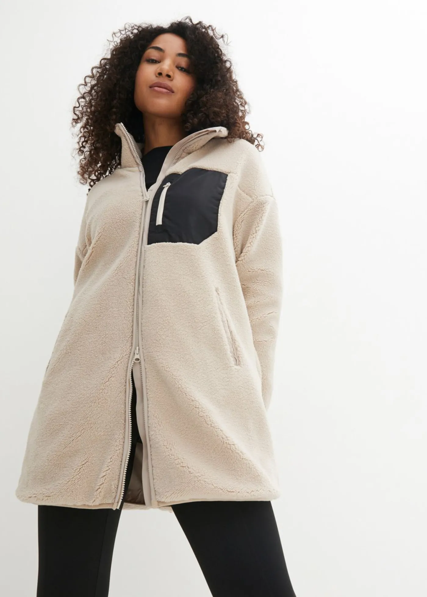 bonprix bonprix Chaqueta polar gris piedra Outlet