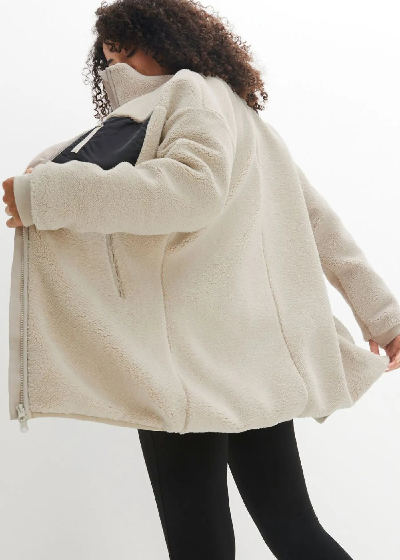 bonprix bonprix Chaqueta polar gris piedra Outlet