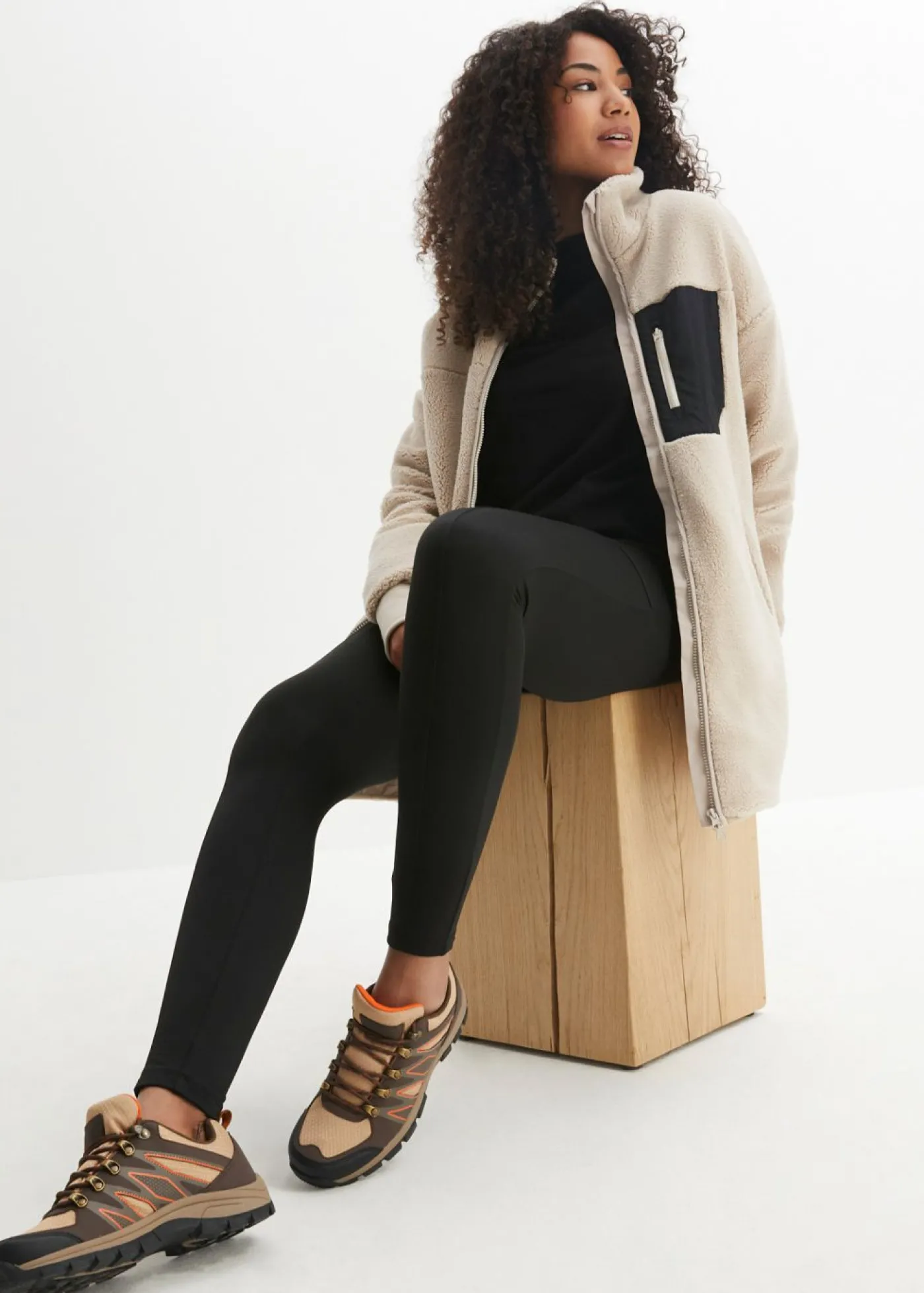 bonprix bonprix Chaqueta polar gris piedra Outlet