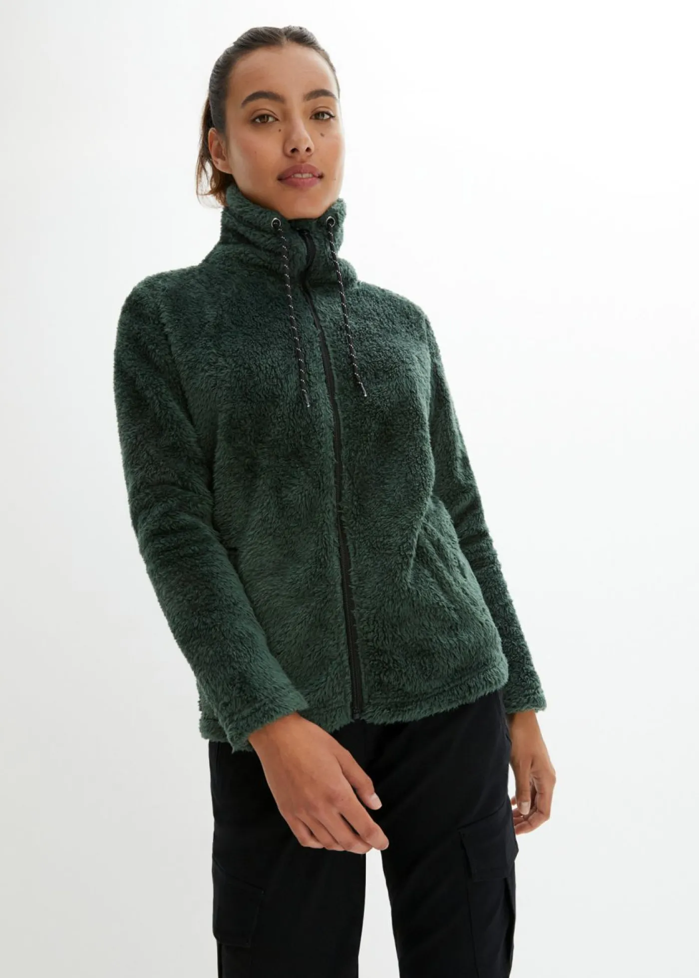 bonprix bonprix Chaqueta polar verde sombra Discount