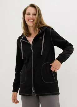 bonprix bonprix Chaqueta polar con bolsillos con cremallera Negro Best