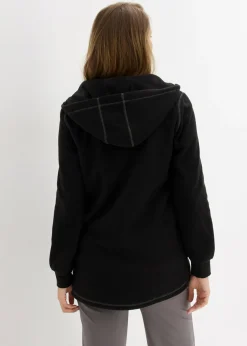 bonprix bonprix Chaqueta polar con bolsillos con cremallera Negro Best