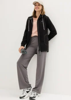bonprix bonprix Chaqueta polar con bolsillos con cremallera Negro Best