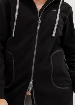 bonprix bonprix Chaqueta polar con bolsillos con cremallera Negro Best