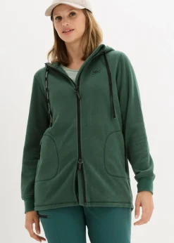 bonprix bonprix Chaqueta polar con bolsillos con cremallera verde mate Discount