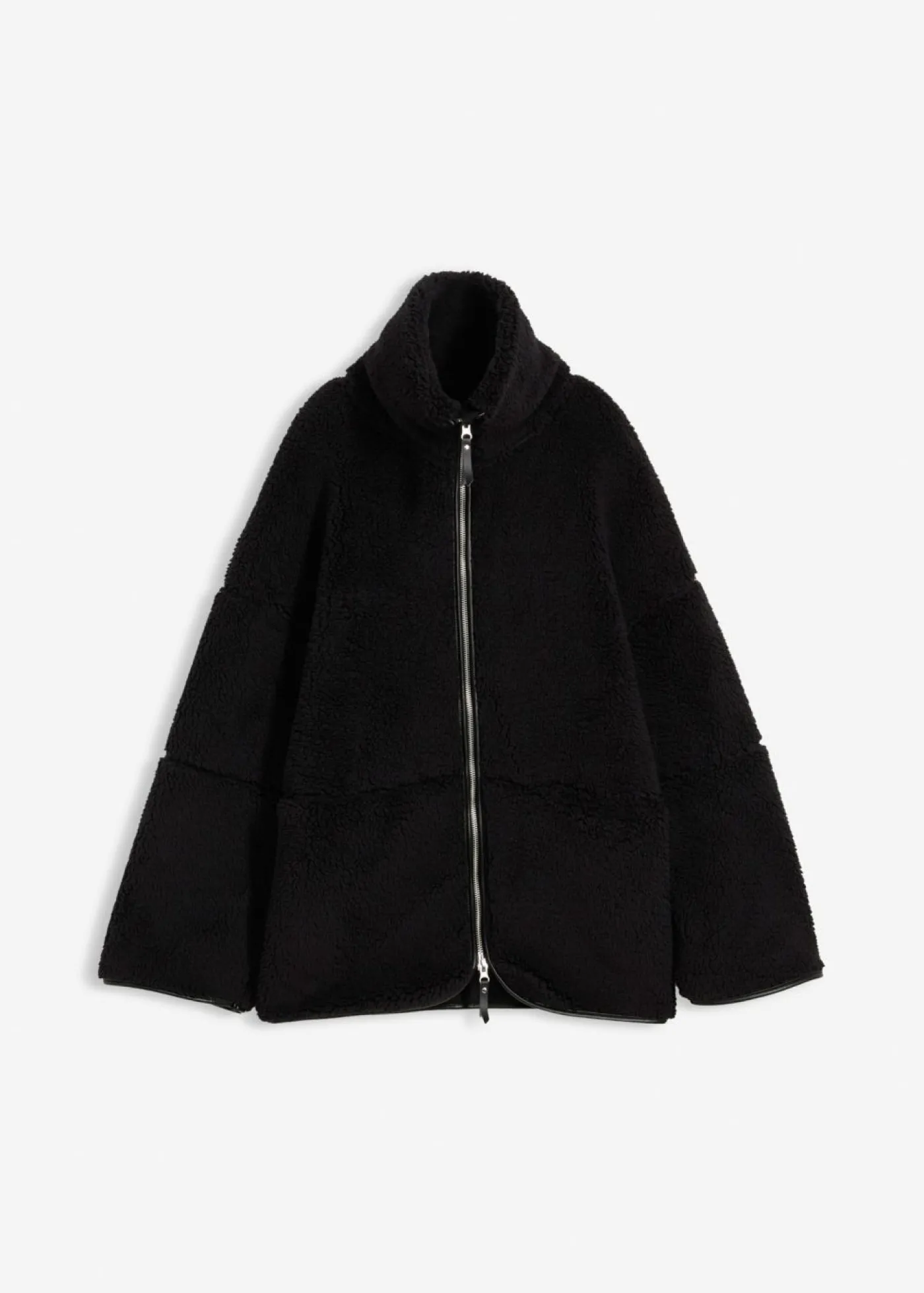 bonprix bonprix Chaqueta polar con corte holgado Negro New