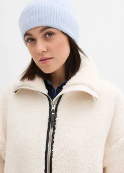 bonprix bonprix Chaqueta polar con corte holgado blanco perla Hot