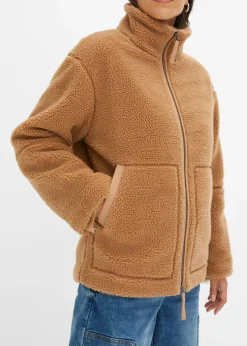 bonprix bonprix Chaqueta polar con forro Camel Online