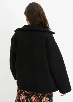 bonprix bonprix Chaqueta polar con forro Negro Discount