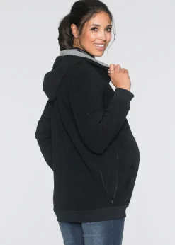 bonprix bonprix Chaqueta polar premamá/de porteo Negro Discount