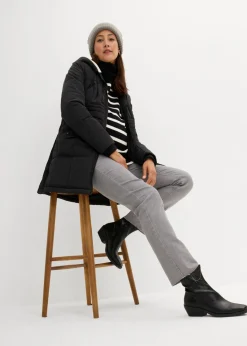 bonprix bonprix Chaqueta premamá 3 en 1 con inserto de porteo Negro Best