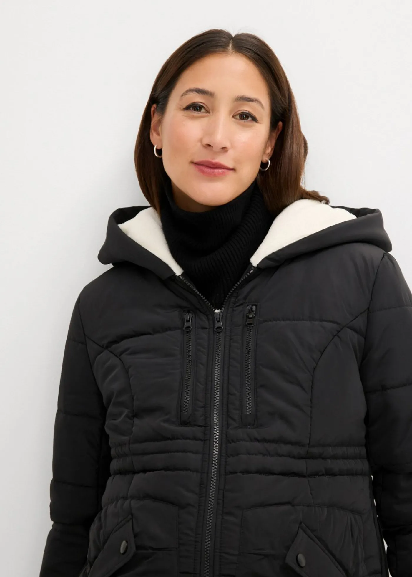 bonprix bonprix Chaqueta premamá 3 en 1 con inserto de porteo Negro Best