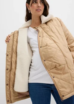 bonprix bonprix Chaqueta premamá de porteo 6 en 1 con chaleco desmontable Camel mate Clearance