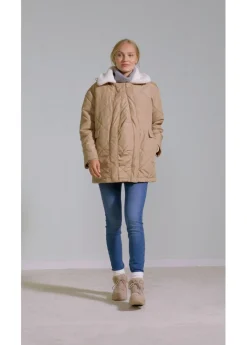 bonprix bonprix Chaqueta premamá de porteo 6 en 1 con chaleco desmontable Camel mate Clearance