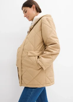 bonprix bonprix Chaqueta premamá de porteo 6 en 1 con chaleco desmontable Camel mate Clearance