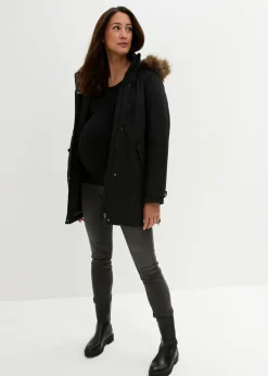 bonprix bonprix Chaqueta premamá funcional y de porteo 3 en 1 Negro Hot
