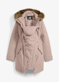 bonprix bonprix Chaqueta premamá funcional y de porteo 3 en 1 Rosa mate Hot