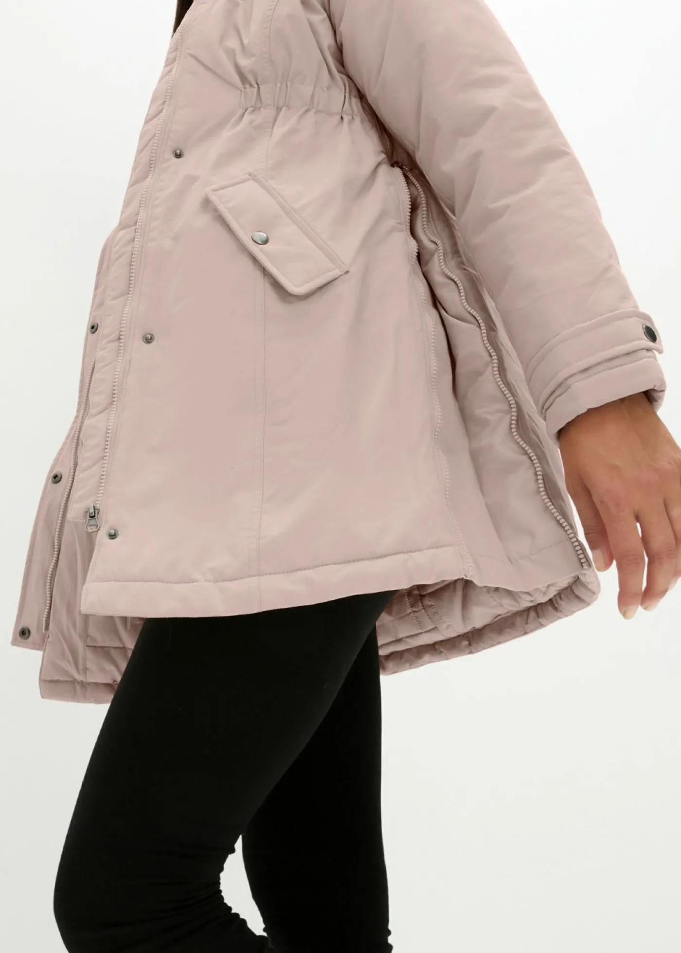 bonprix bonprix Chaqueta premamá funcional y de porteo 3 en 1 Rosa mate Hot