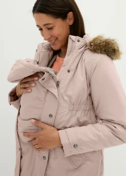 bonprix bonprix Chaqueta premamá funcional y de porteo 3 en 1 Rosa mate Hot