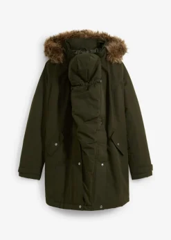 bonprix bonprix Chaqueta premamá funcional y de porteo 3 en 1 Verde oliva Discount