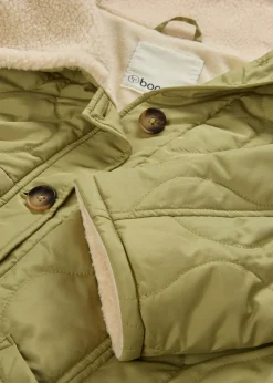 bonprix bonprix Chaqueta premamá ligera 3 en 1 con forro polar e inserto de porteo Verde caqui Outlet