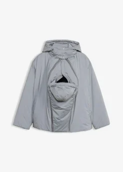 bonprix bonprix Chaqueta premamá reflectante 3 en 1 con inserto para porteo y para el embarazo Gris Online