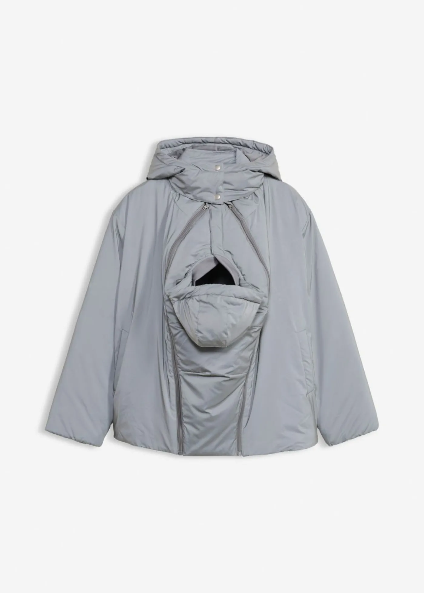 bonprix bonprix Chaqueta premamá reflectante 3 en 1 con inserto para porteo y para el embarazo Gris Online