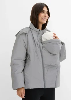 bonprix bonprix Chaqueta premamá reflectante 3 en 1 con inserto para porteo y para el embarazo Gris Online