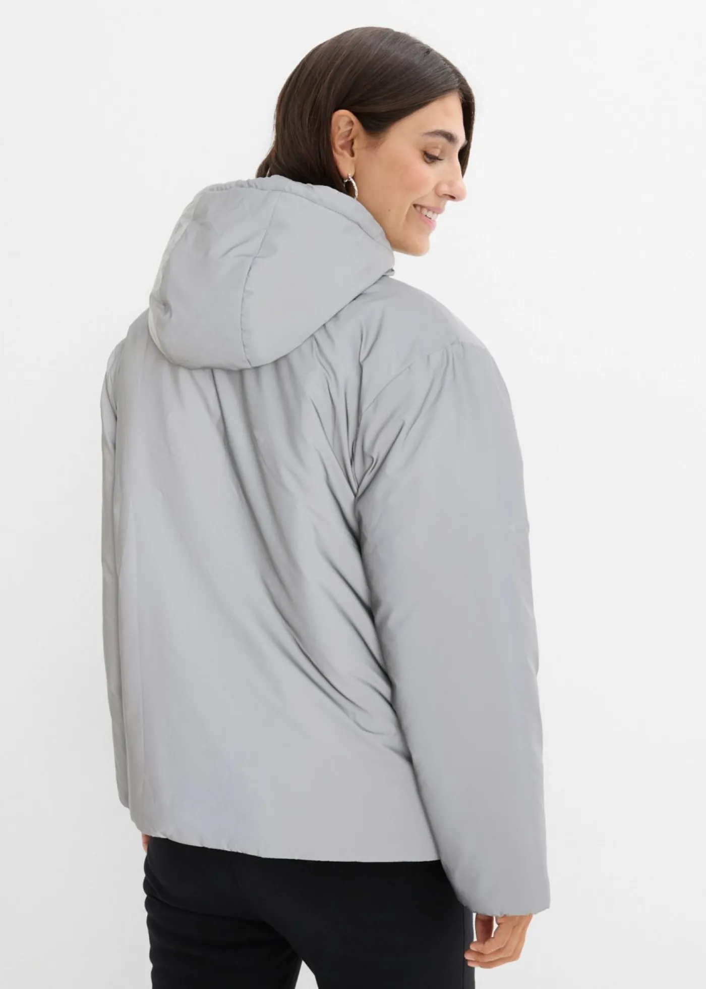 bonprix bonprix Chaqueta premamá reflectante 3 en 1 con inserto para porteo y para el embarazo Gris Online