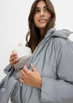 bonprix bonprix Chaqueta premamá reflectante 3 en 1 con inserto para porteo y para el embarazo Gris Online