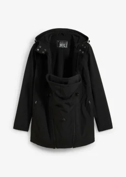 bonprix bonprix Chaqueta softshell de porteo/premamá con ancho regulable Negro Discount