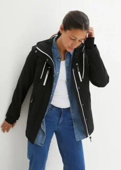bonprix bonprix Chaqueta softshell repelente al agua Negro