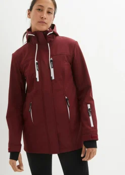 bonprix bonprix Chaqueta softshell repelente al agua rojo avellana New