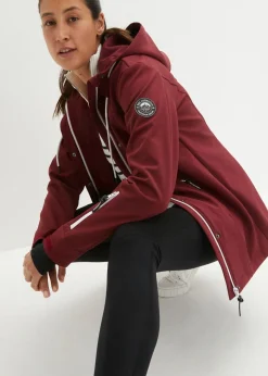 bonprix bonprix Chaqueta softshell repelente al agua rojo avellana New