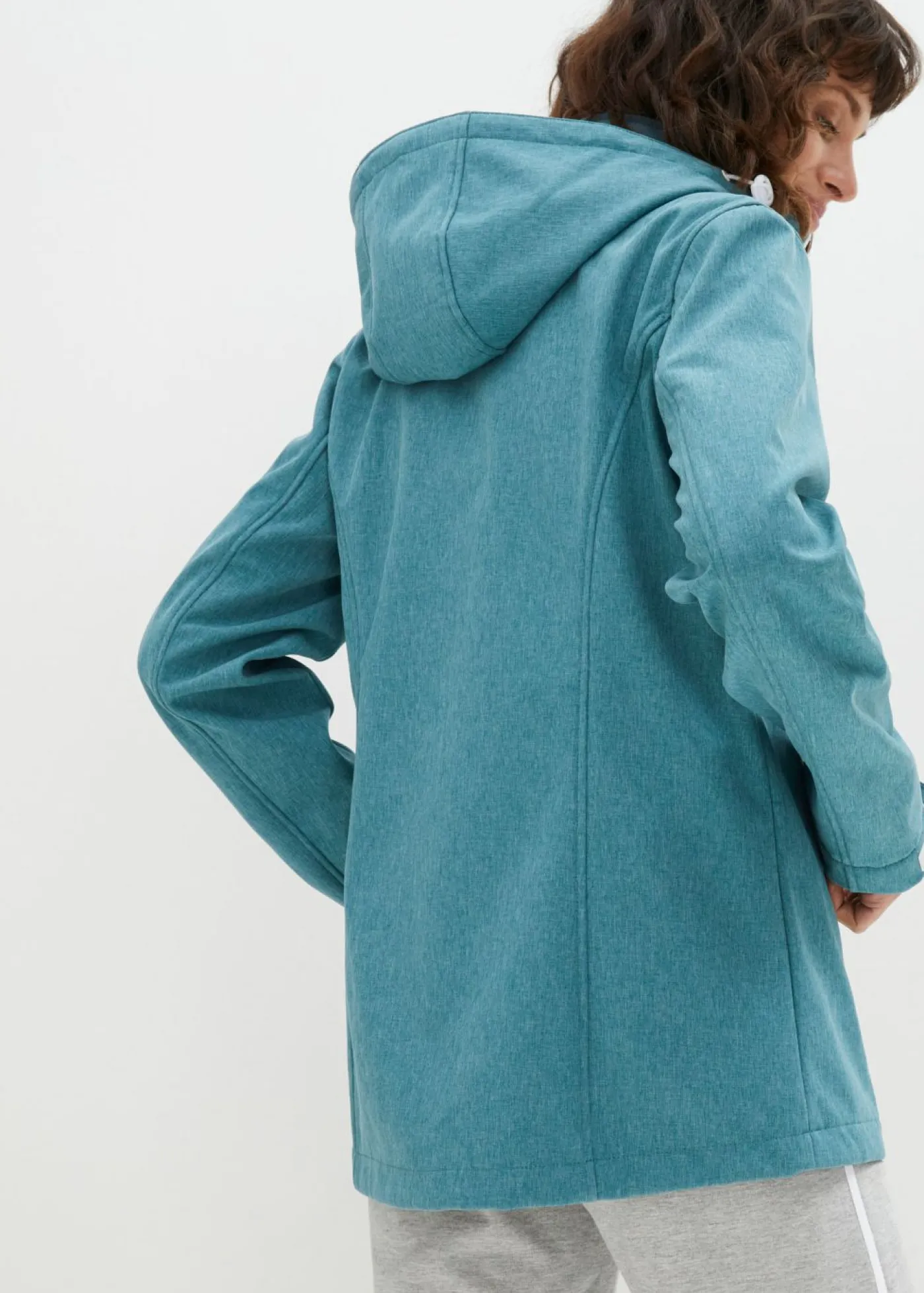 bonprix bonprix Chaqueta softshell repelente al agua turquesa profundo moteado Outlet