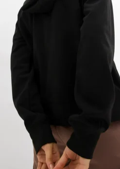 bonprix bonprix Chaqueta tipo sudadera con capucha y cremallera Negro Online