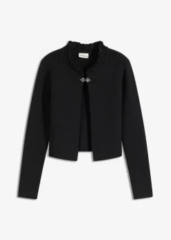 bonprix bonprix Chaqueta tradicional de punto Negro Clearance