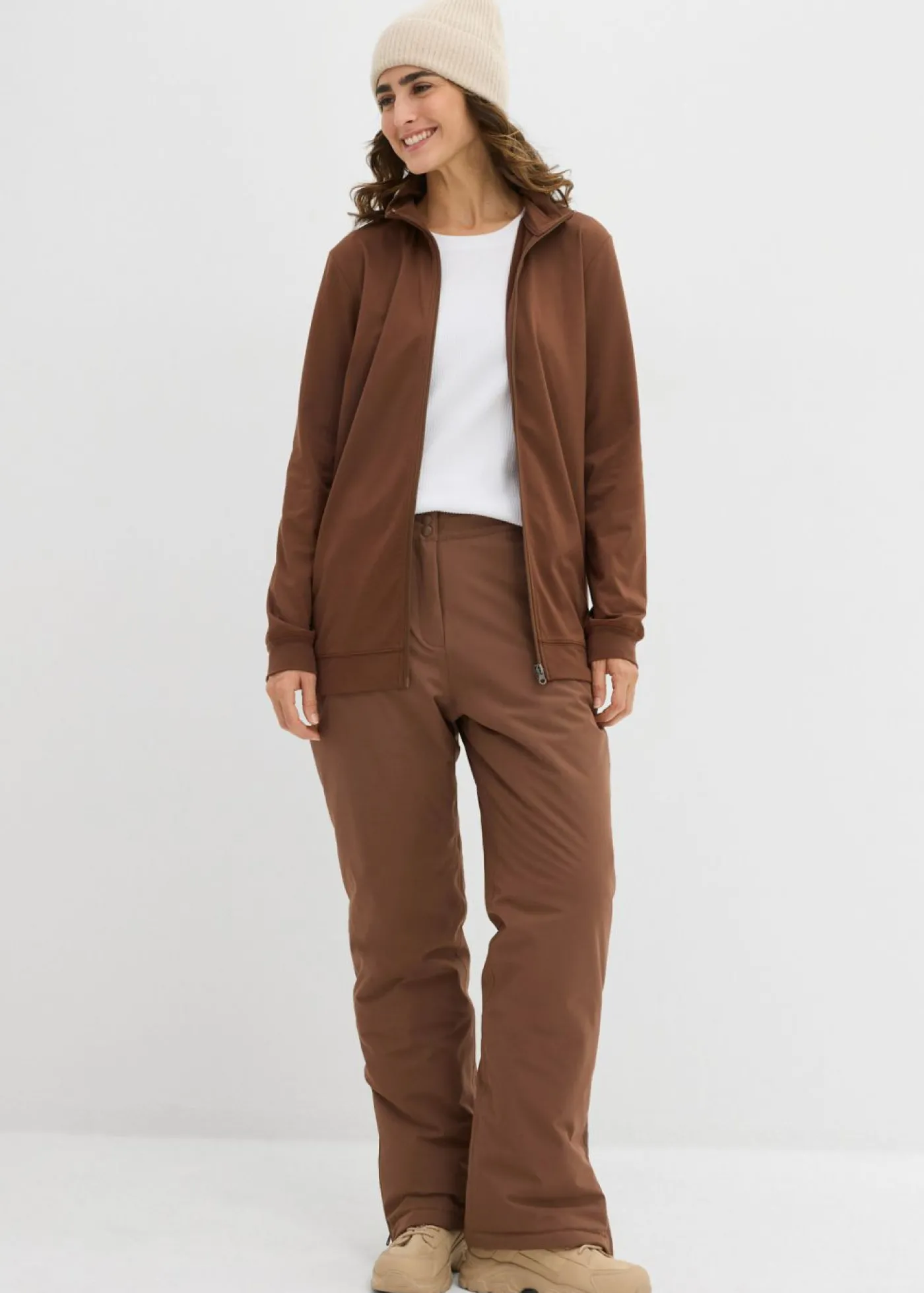 bonprix bonprix Chaqueta térmica Marrón claro