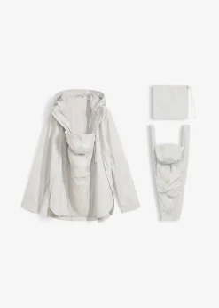 bonprix bonprix Chaqueta ultraligera premamá/de porteo resistente al viento y a la lluvia Plata Clearance