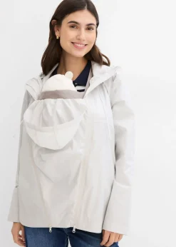 bonprix bonprix Chaqueta ultraligera premamá/de porteo resistente al viento y a la lluvia Plata Clearance