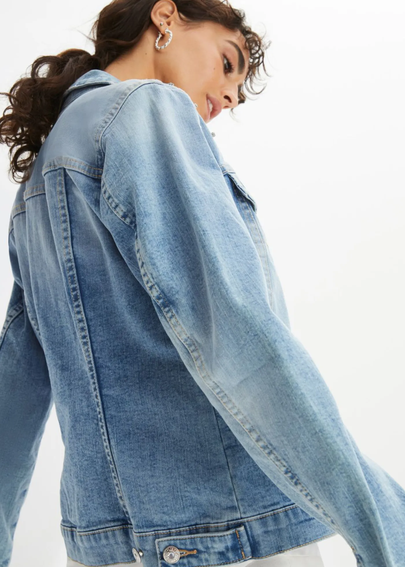bonprix bonprix Chaqueta vaquera denim azul New