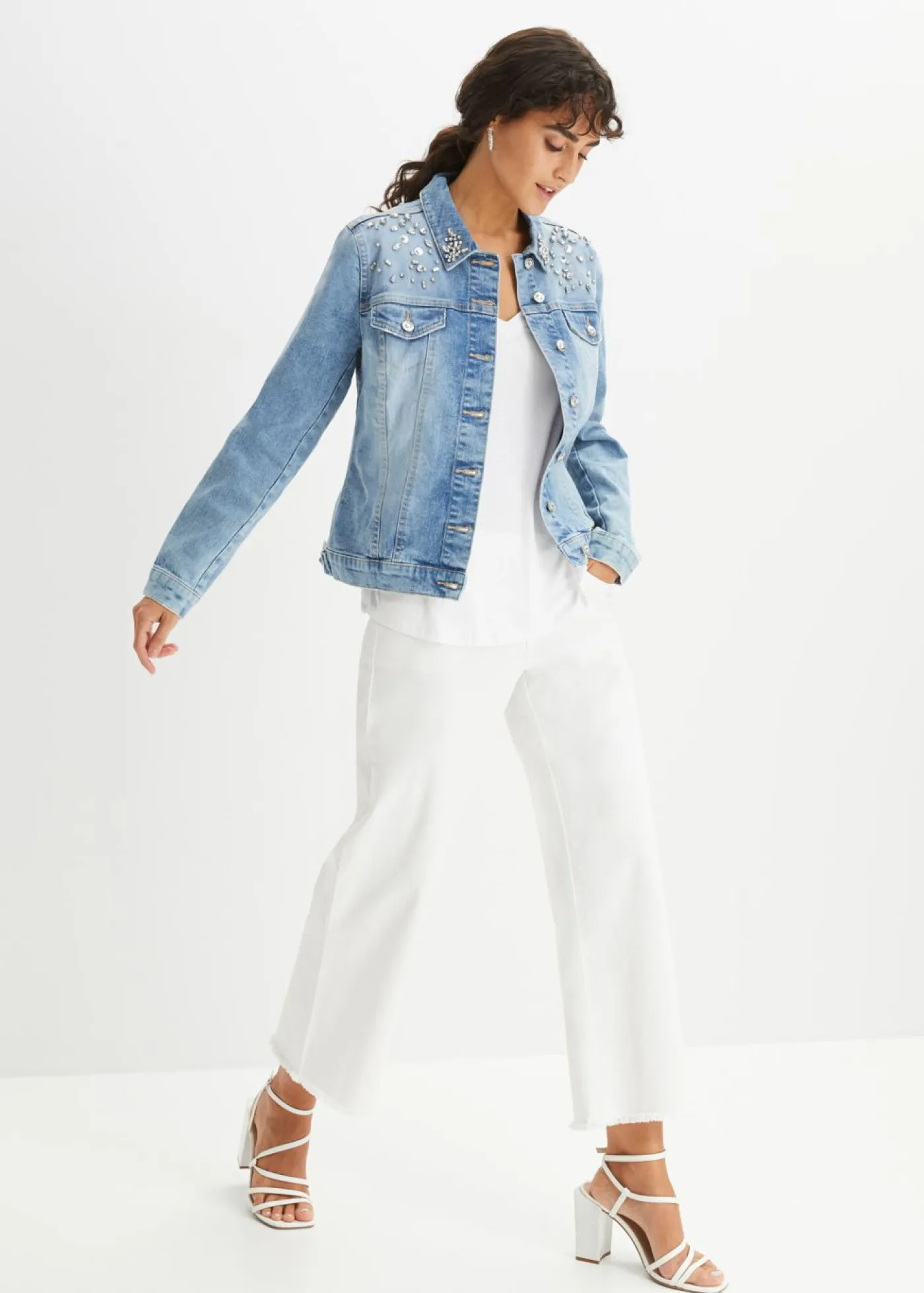 bonprix bonprix Chaqueta vaquera denim azul New