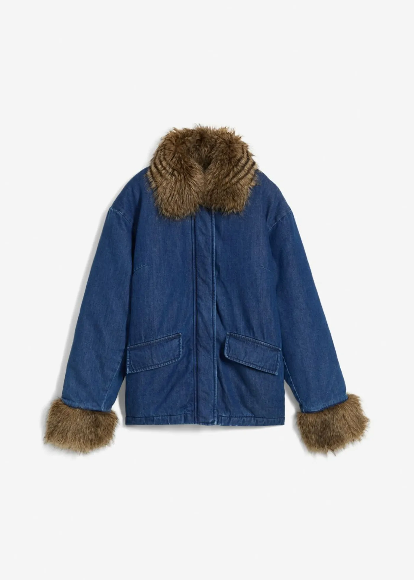 bonprix bonprix Chaqueta vaquera con ligero guateado Azul piedra Sale