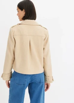 bonprix bonprix Chaquetón marinero Beige Sale