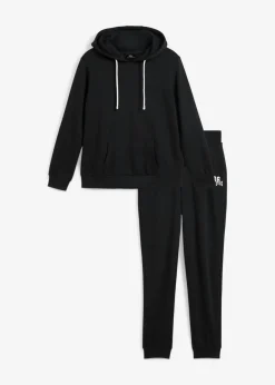 bonprix bonprix Chándal de algodón (2 piezas) Negro Clearance
