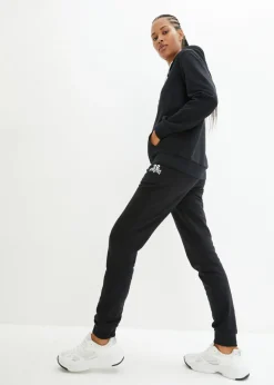 bonprix bonprix Chándal de algodón (2 piezas) Negro Clearance