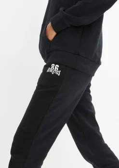 bonprix bonprix Chándal de algodón (2 piezas) Negro Clearance