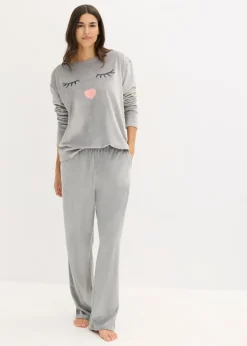 bonprix bonprix Chándal de terciopelo gris sombra New