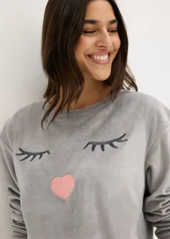 bonprix bonprix Chándal de terciopelo gris sombra New