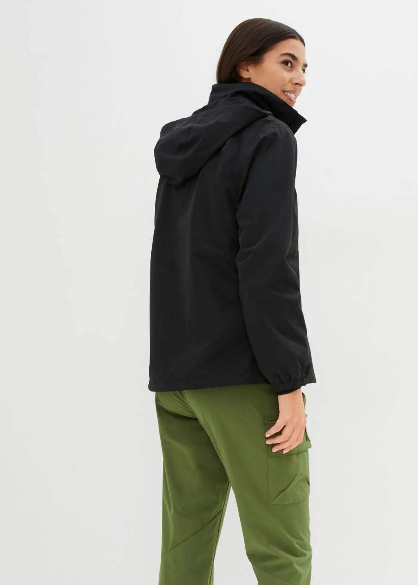 bonprix bonprix Chubasquero ligero Azul ártico/negro Outlet